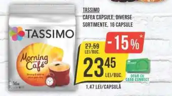 Mega Image TASSIMO CAFEA CAPSULE, DIVERSE SORTIMENTE, 16 CAPSULE Ofertă