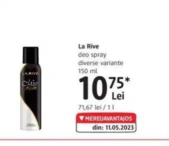DM La Rive deo spray diverse variante 150 ml Ofertă