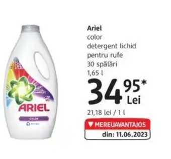 DM Ariel color detergent lichid pentru rufe 30 spălări 1,65 l. Ofertă