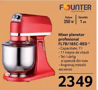 Selgros Mixer planetar profesional FL7B/185C-RED Ofertă