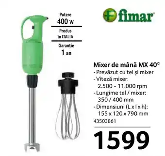 Selgros Mixer de mână MX 40 Ofertă