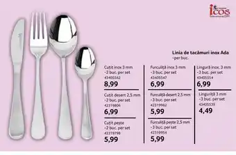 Selgros Linia de tacâmuri inox Ada Ofertă