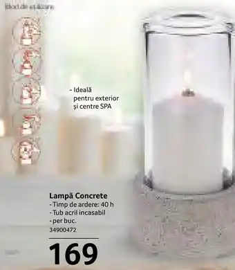Selgros Lampă Concrete Ofertă