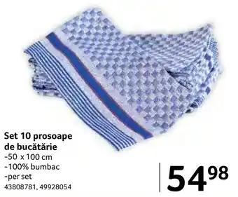 Selgros Set 10 prosoape de bucătărie Ofertă