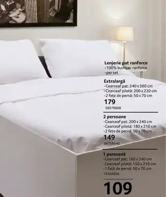 Selgros Lenjerie pat ranforce Ofertă