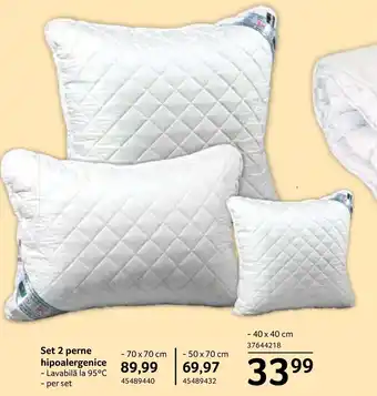 Selgros Set 2 perne hipoalergenice Ofertă
