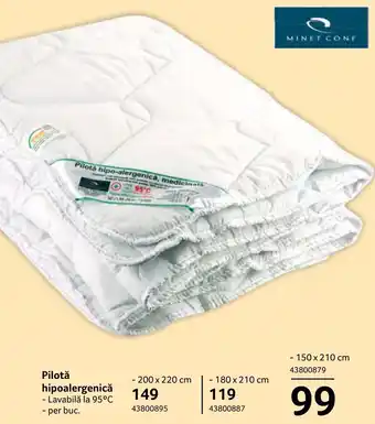 Selgros Pilotă hipoalergenică Ofertă