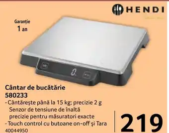 Selgros Cântar de bucătărie 580233 Ofertă
