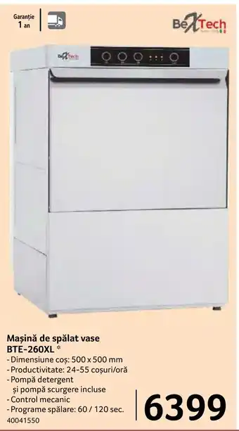 Selgros Mașină de spălat vase BTE-260XL Ofertă