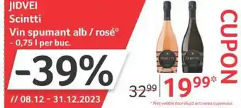 Selgros JIDVEI Scintti Vin spumant alb / rosé Ofertă