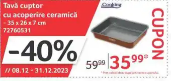 Selgros Tavă cuptor cu acoperire ceramică Ofertă