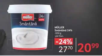 Selgros MÜLLER Smântână 24% Ofertă