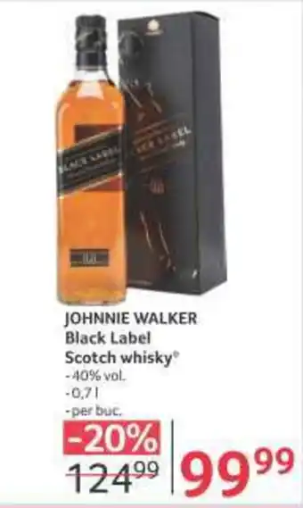 JOHNNIE WALKER Black Label Scotch whisky