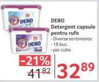 Selgros DERO Detergent capsule pentru rufe Ofertă