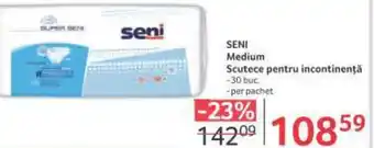 Selgros SENI Medium Scutece pentru incontinenţă Ofertă