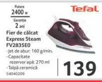 Fier de călcat Express Steam FV2835E0