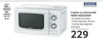 Selgros Cuptor cu microunde HMW-M2035WH Ofertă
