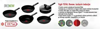 Carrefour Tigăi TEFAL Renew, inclusiv inducție Ofertă