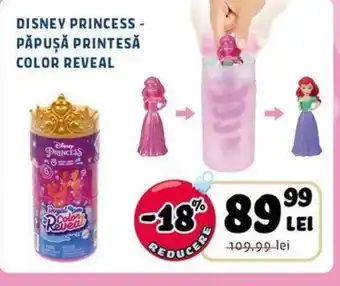 DISNEY PRINCESS - PĂPUȘĂ PRINTESĂ COLOR REVEAL
