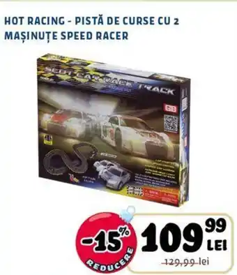 HOT RACING - PISTĂ DE CURSE CU 2 MAŞINUŢE SPEED RACER