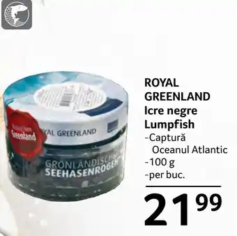 Selgros ROYAL GREENLAND Icre negre Lumpfish Ofertă