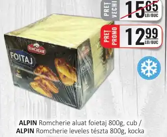 CBA ALPIN Romcherie aluat foietaj 800g, cub Ofertă