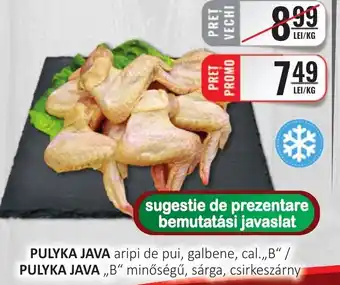 CBA PULYKA JAVA aripi de pui, galbene, cal.,,B" Ofertă