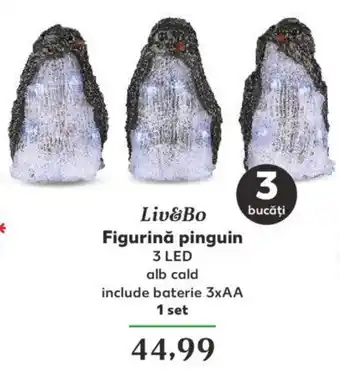 Kaufland Liv&Bo Figurină pinguin Ofertă