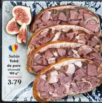 Kaufland Sabin Tobă de porc afumată 100 g Ofertă