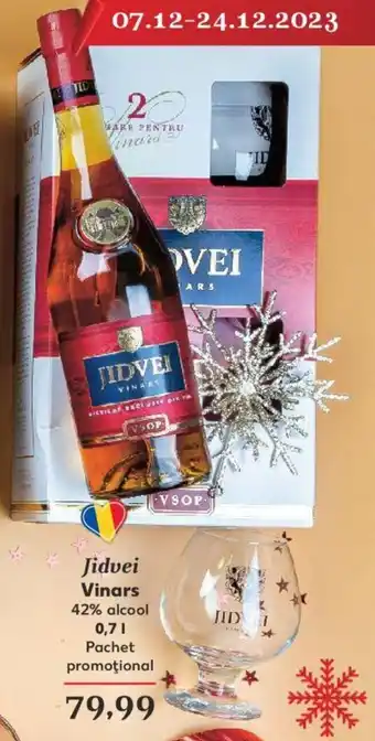Kaufland Jidvei Vinars 42% alcool 0.7 l. Ofertă