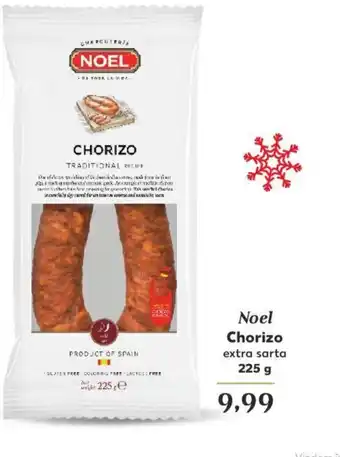 Kaufland Noel Chorizo extra sarta 225 g Ofertă
