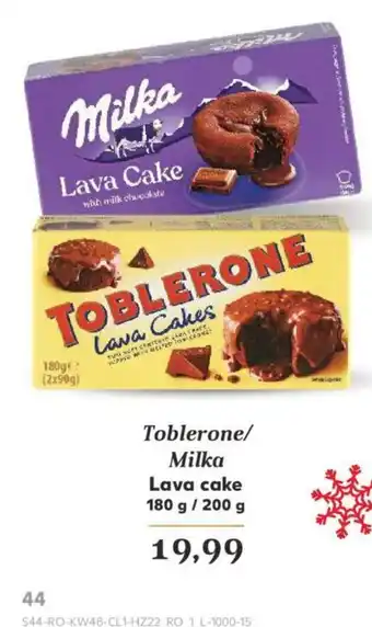 Kaufland Toblerone/ Milka Lava cake 180 g / 200 g Ofertă