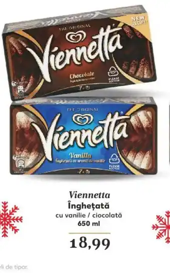 Kaufland Viennetta îngheţată cu vanilie / ciocolată 650 ml Ofertă