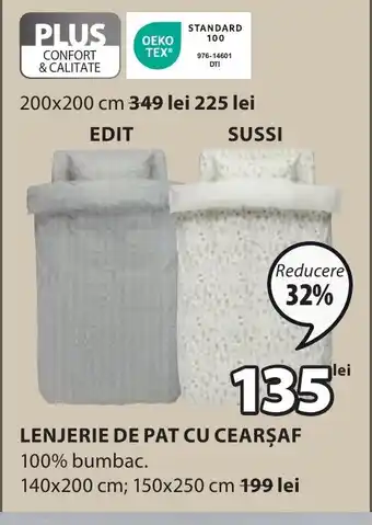 JYSK LENJERIE DE PAT CU CEARŞAF Ofertă