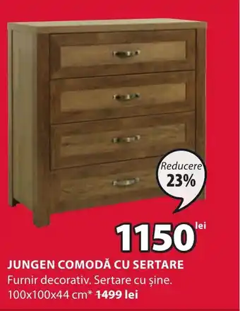 JYSK JUNGEN COMODĂ CU SERTARE Ofertă