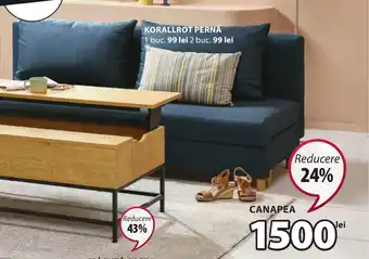 JYSK NORSMINDE CANAPEA EXTENSIBILĂ Ofertă