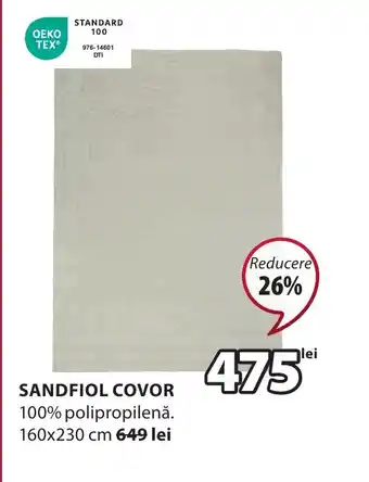 JYSK SANDFIOL COVOR Ofertă
