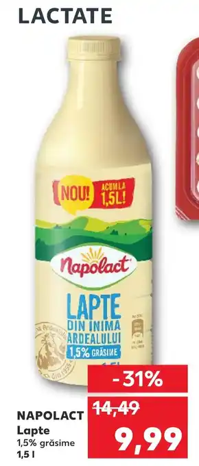 Kaufland NAPOLACT Lapte Ofertă
