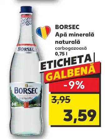 Kaufland BORSEC Apă minerală naturală Ofertă