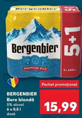 Kaufland BERGENBIER Bere blondă Ofertă