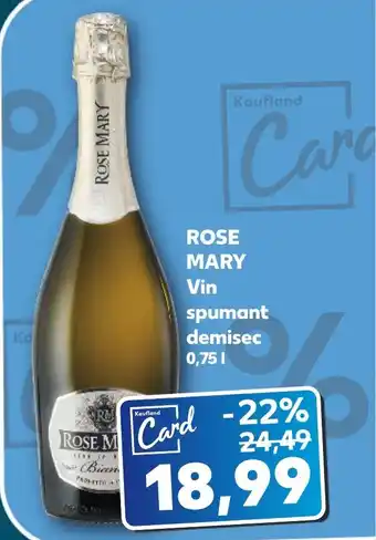 Kaufland ROSE MARY Vin spumant demisec Ofertă