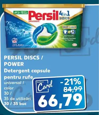 Kaufland PERSIL DISCS / POWER Detergent capsule pentru rufe Ofertă