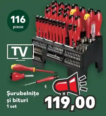 Kaufland Şurubelniţe şi bituri 1 set Ofertă
