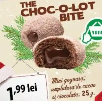Mini gogoasa, umplutura de cacao si ciocolata, 25 g.