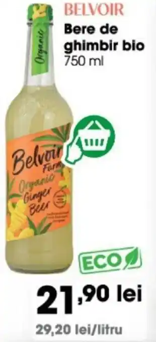 BELVOIR Bere de ghimbir bio 750 ml