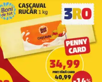 Penny CASCAVAL RUCĂR 1 kg Ofertă