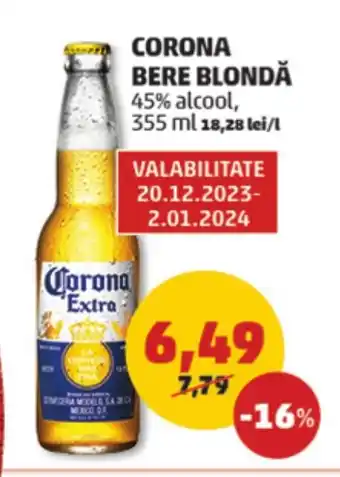 CORONA BERE BLONDĂ