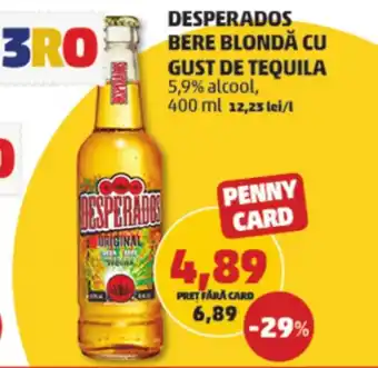 Penny DESPERADOS BERE BLONDĂ CU GUST DE TEQUILA Ofertă