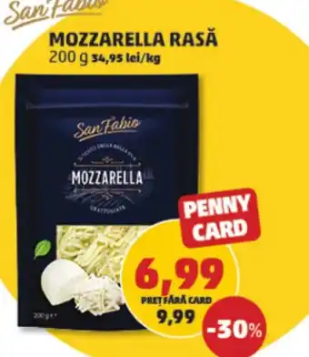 Penny MOZZARELLA RASĂ 200 g Ofertă