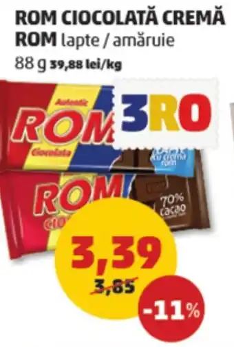 Penny ROM CIOCOLATĂ CREMĂ ROM Ofertă